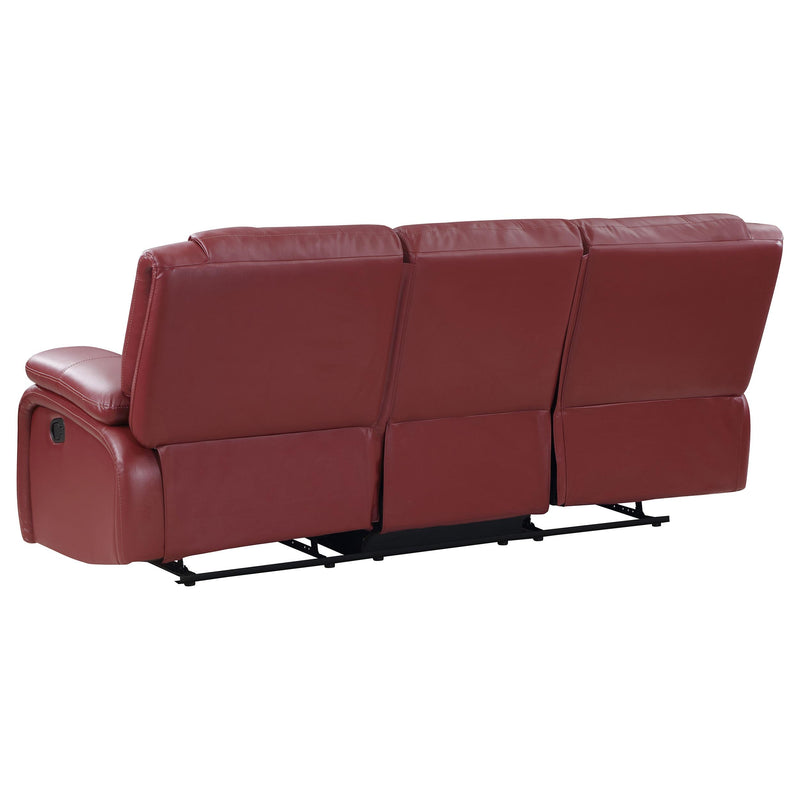 Camila Upholstered Motion Reclining Sofa Red - detail 6