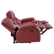 Camila Upholstered Motion Reclining Sofa Red - detail 7