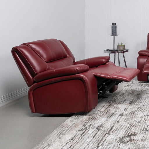 Camila Upholstered Glider Recliner Chair Red - alternate view