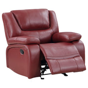 Camila Upholstered Glider Recliner Chair Red - detail 4