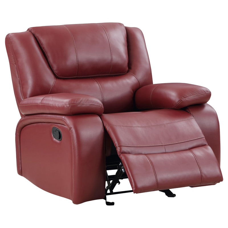 Camila Upholstered Glider Recliner Chair Red - detail 4
