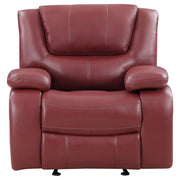 Camila Upholstered Glider Recliner Chair Red - detail 5