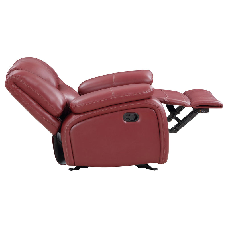 Camila Upholstered Glider Recliner Chair Red - detail 7