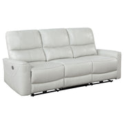 Greenfield 3-piece Power Reclining Sofa Set Dove Grey - detail 4