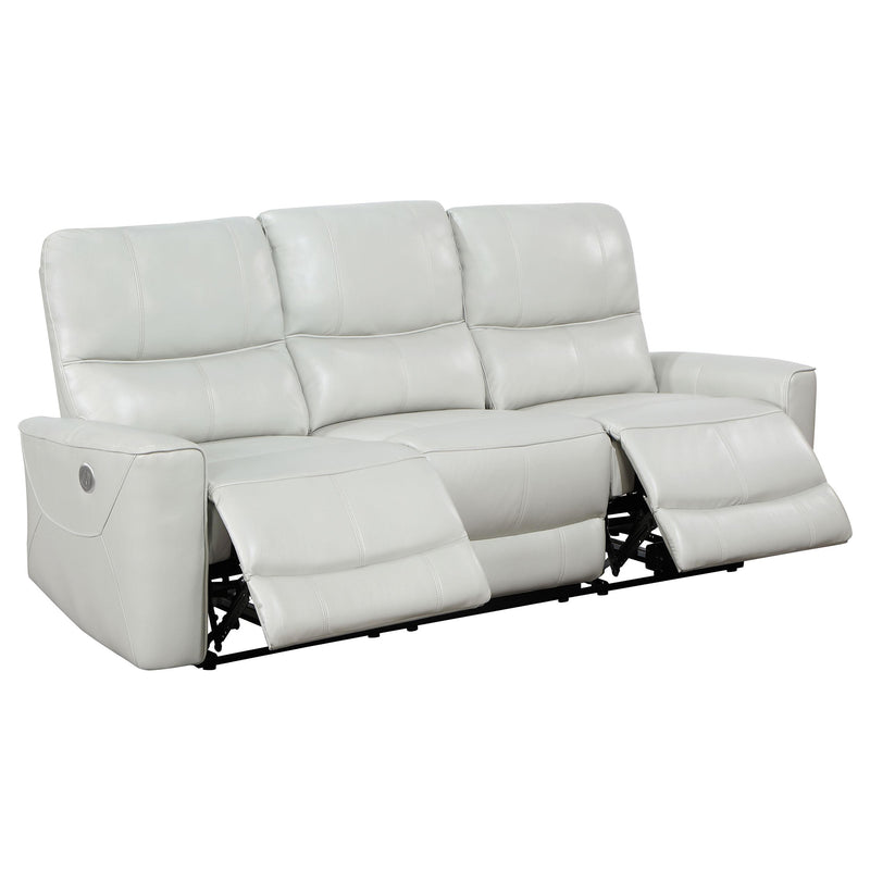 Greenfield 3-piece Power Reclining Sofa Set Dove Grey - detail 5