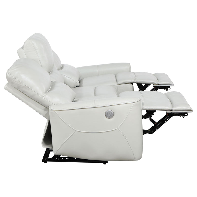 Greenfield 3-piece Power Reclining Sofa Set Dove Grey - detail 7
