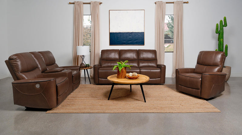 Greenfield Upholstered Power Reclining Loveseat