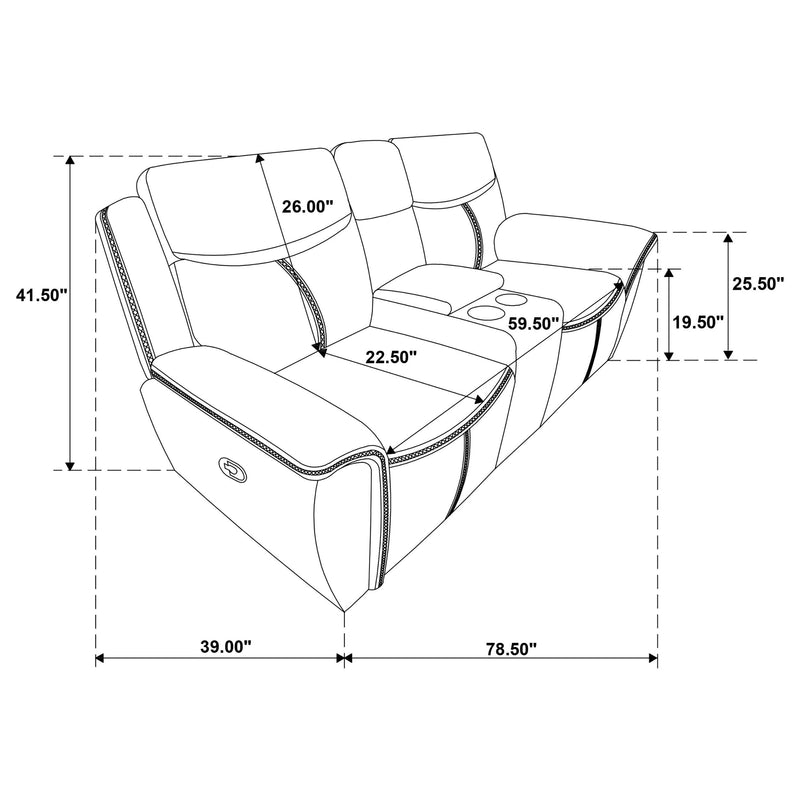 Sloane 2-piece Upholstered Reclining Sofa Set