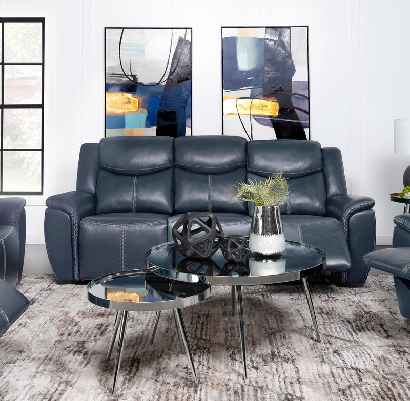 Sloane Upholstered Padded Arm Reclining Sofa