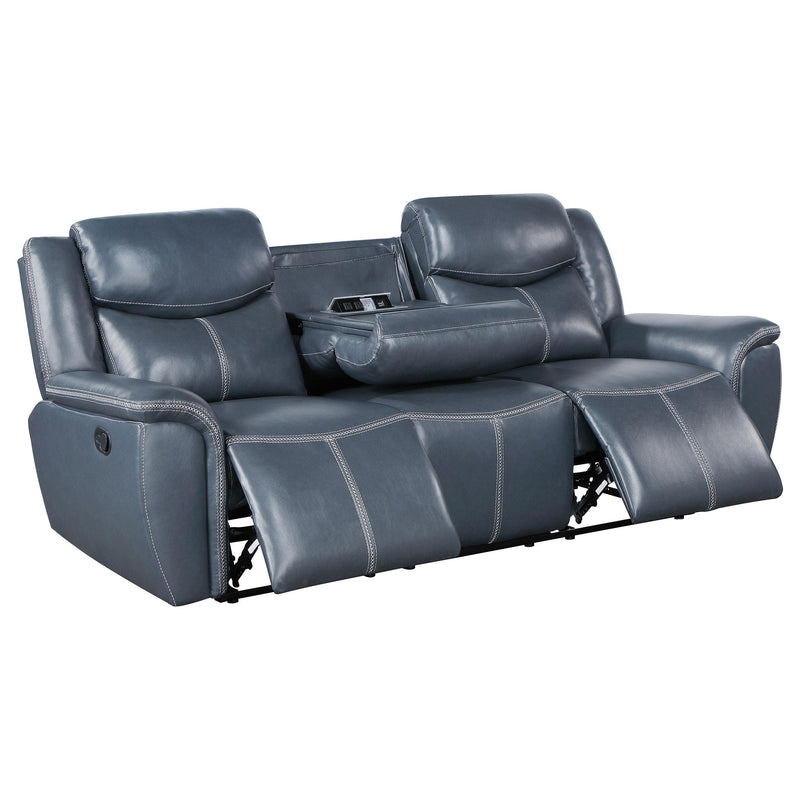 Sloane Upholstered Padded Arm Reclining Sofa