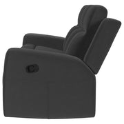 Brentwood Upholstered Motion Reclining Sofa Dark Charcoal - detail 5