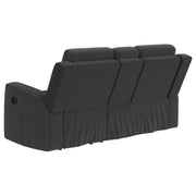 Brentwood Upholstered Reclining Loveseat Dark Charcoal - detail 6
