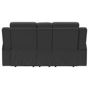 Brentwood Upholstered Reclining Loveseat Dark Charcoal - detail 7