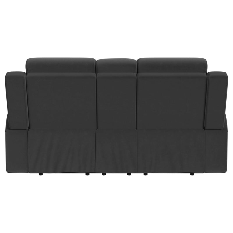 Brentwood Upholstered Reclining Loveseat Dark Charcoal - detail 7