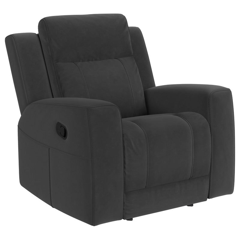 Brentwood Upholstered Recliner Chair Dark Charcoal - alternate view