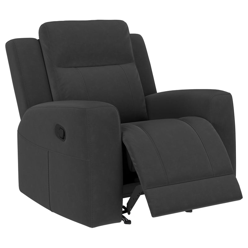 Brentwood Upholstered Recliner Chair Dark Charcoal - detail 3