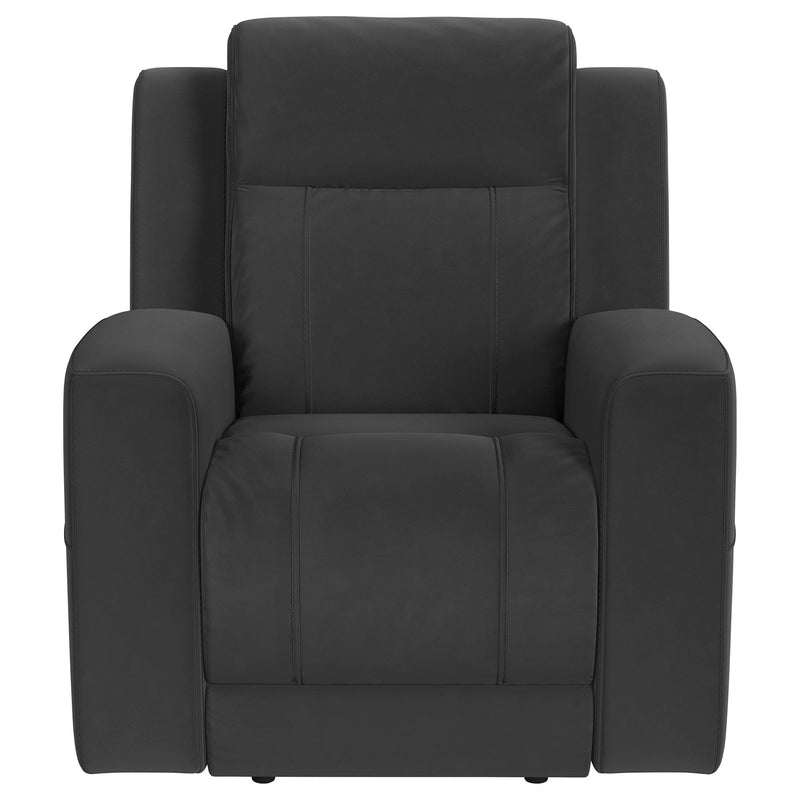 Brentwood Upholstered Recliner Chair Dark Charcoal - detail 4