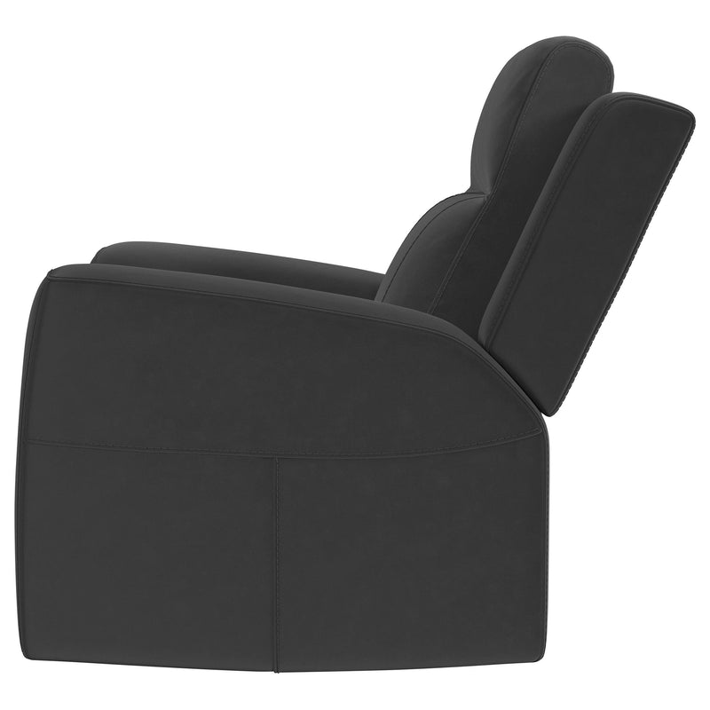 Brentwood Upholstered Recliner Chair Dark Charcoal - detail 5