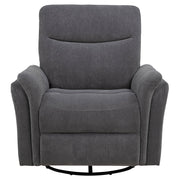 Adler Upholstered Power Swivel Glider Recliner Charcoal Grey - detail 6