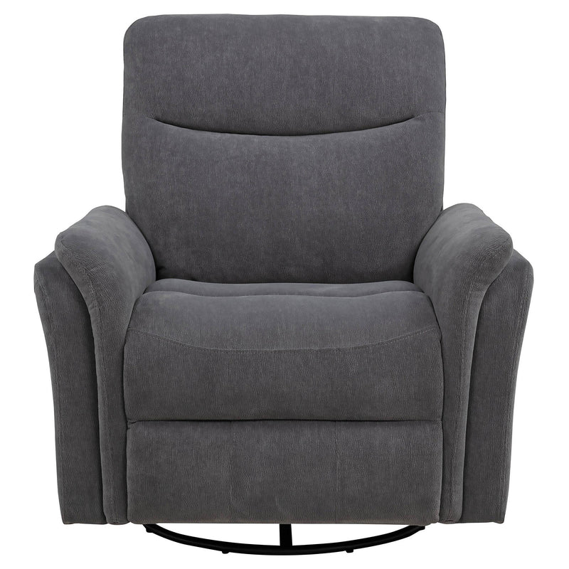 Adler Upholstered Power Swivel Glider Recliner Charcoal Grey - detail 6