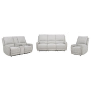 Sylmar 3-piece Chenille Power Reclining Sofa Set Dove Grey - alternate view
