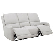 Sylmar 3-piece Chenille Power Reclining Sofa Set Dove Grey - detail 4