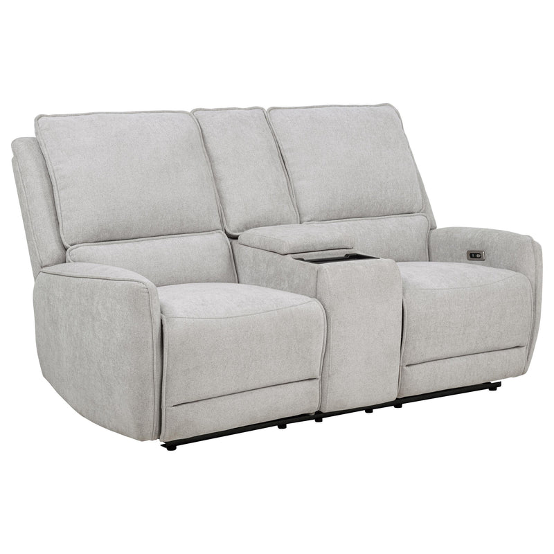 Sylmar 3-piece Chenille Power Reclining Sofa Set Dove Grey - detail 6