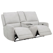 Sylmar 3-piece Chenille Power Reclining Sofa Set Dove Grey - detail 7