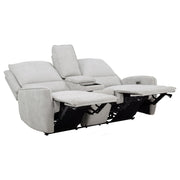 Sylmar 3-piece Chenille Power Reclining Sofa Set Dove Grey - detail 8