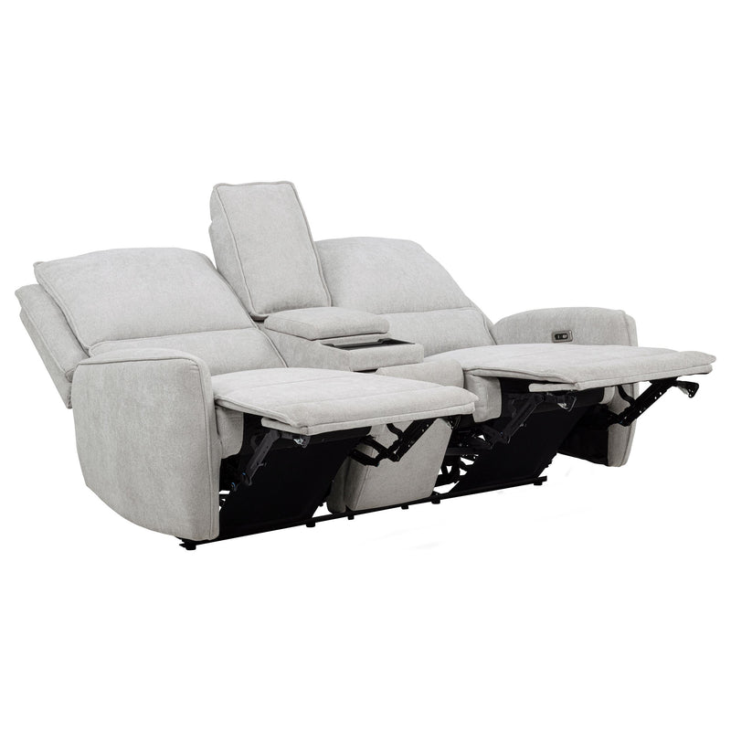 Sylmar 3-piece Chenille Power Reclining Sofa Set Dove Grey - detail 8