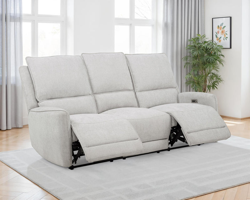 Sylmar Chenille Upholstered Power Reclining Sofa