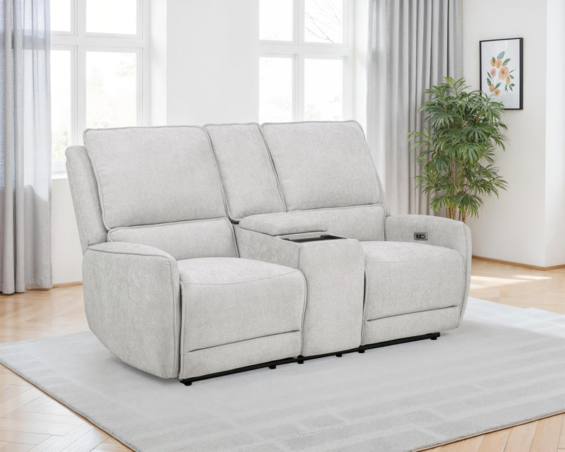 Sylmar Chenille Upholstered Power Reclining Loveseat