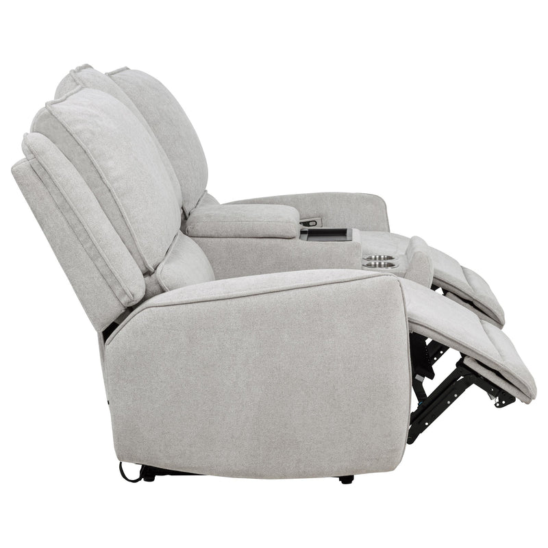 Sylmar Chenille Upholstered Power Reclining Loveseat