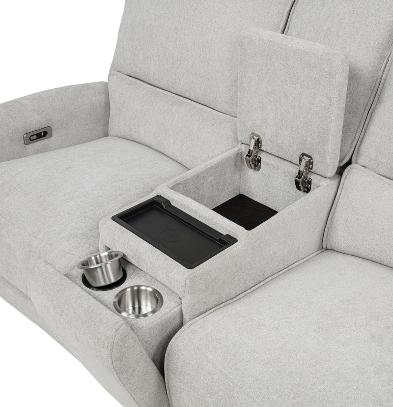 Sylmar Chenille Upholstered Power Reclining Loveseat