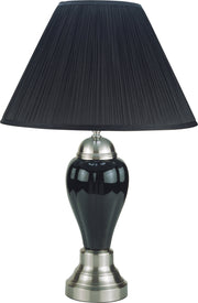 Crownmark Porcelain Lamp Black