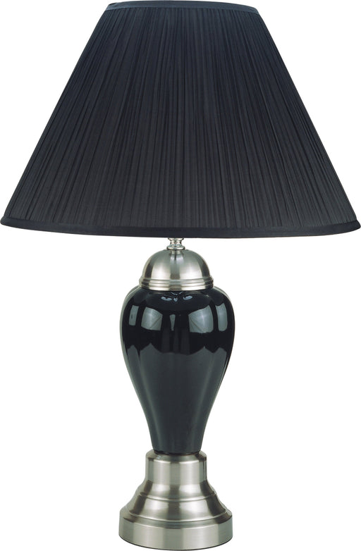 Crownmark Porcelain Lamp Black