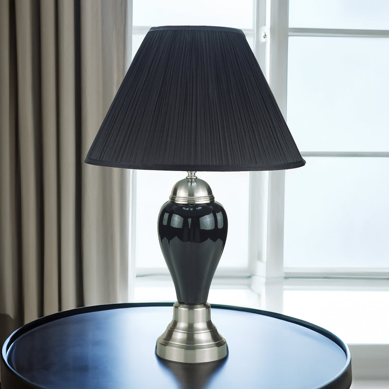 Porcelain Lamp Black