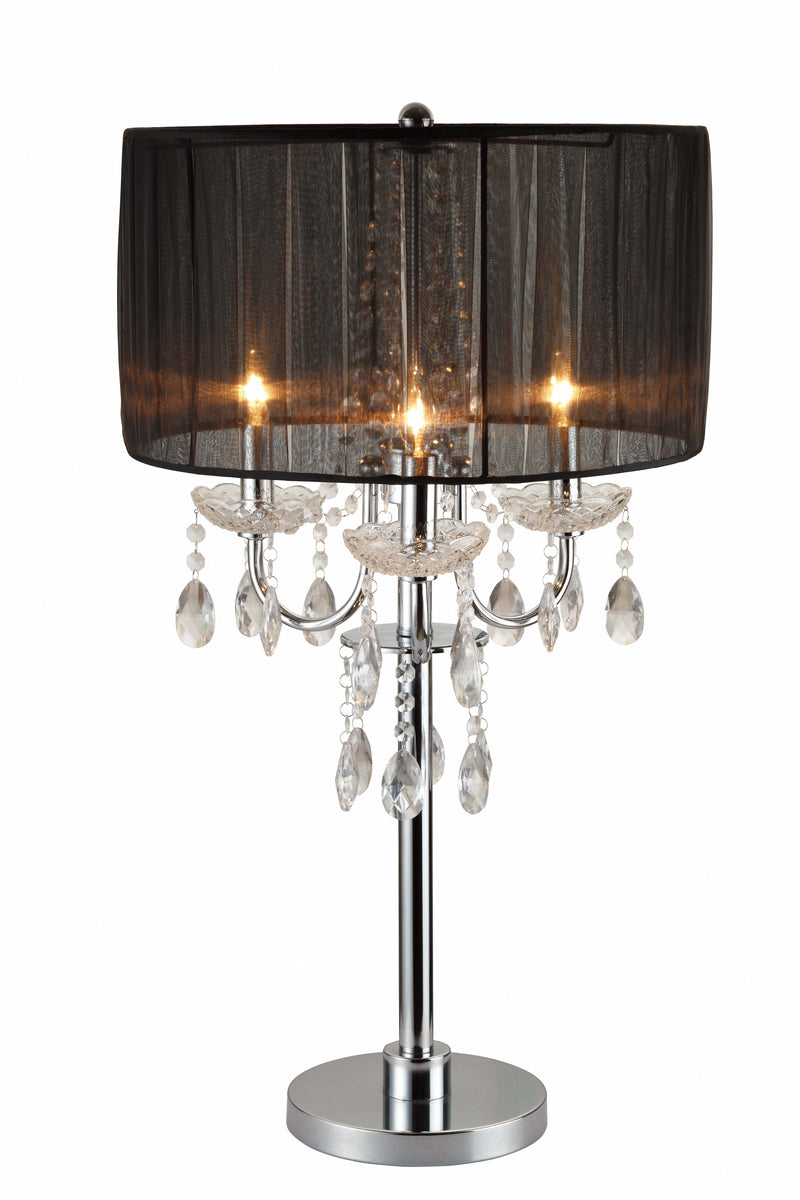 Crownmark Chandelier Table Touch Lamp 29.5 H