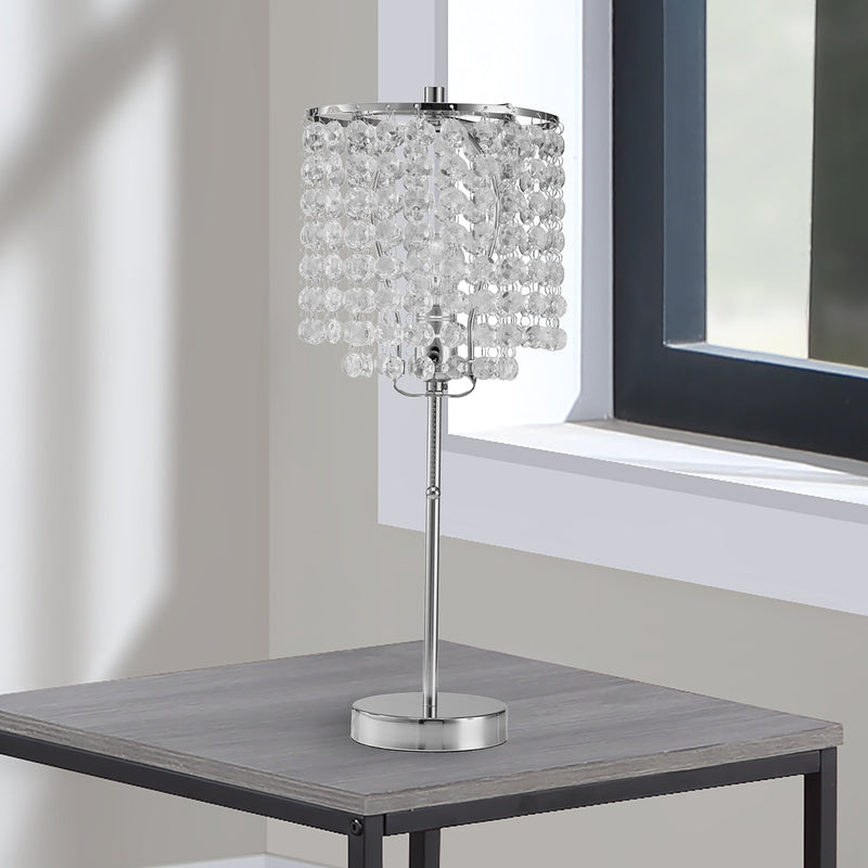 Crownmark Chrome Table Lamp