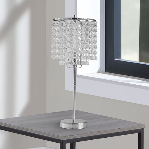 Crownmark Chrome Table Lamp