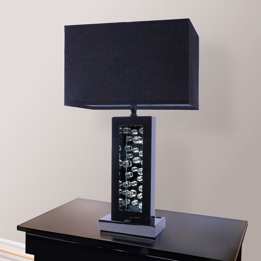 Crownmark Monica Lamp Black Nickel-led Accent