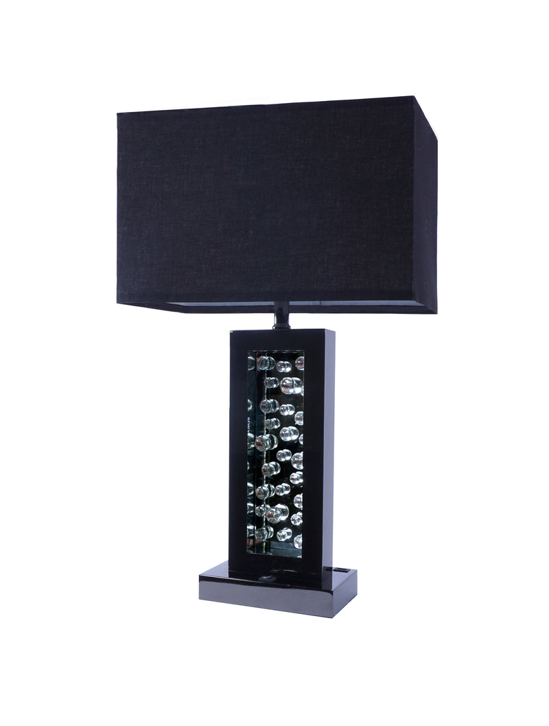 Crownmark Monica Lamp Black Nickel-led Accent