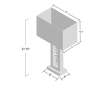 Crownmark Monica Lamp Chrome-led Accent
