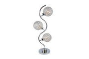 Crownmark Crystal 3 Globe Table Lamp
