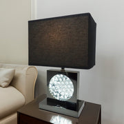 Crownmark Table Lamp Black Nickel-led Accent