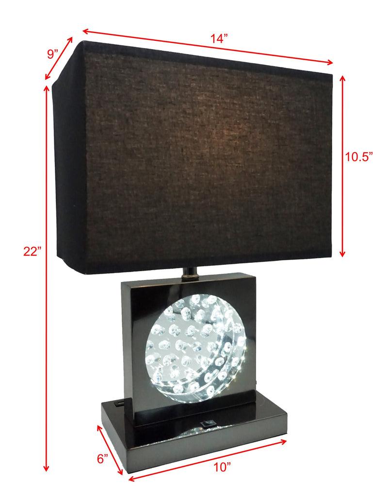 Crownmark Table Lamp Chrome-led Accent