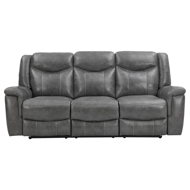Conrad 2-piece Upholstered Padded Arm Motion Sofa Set