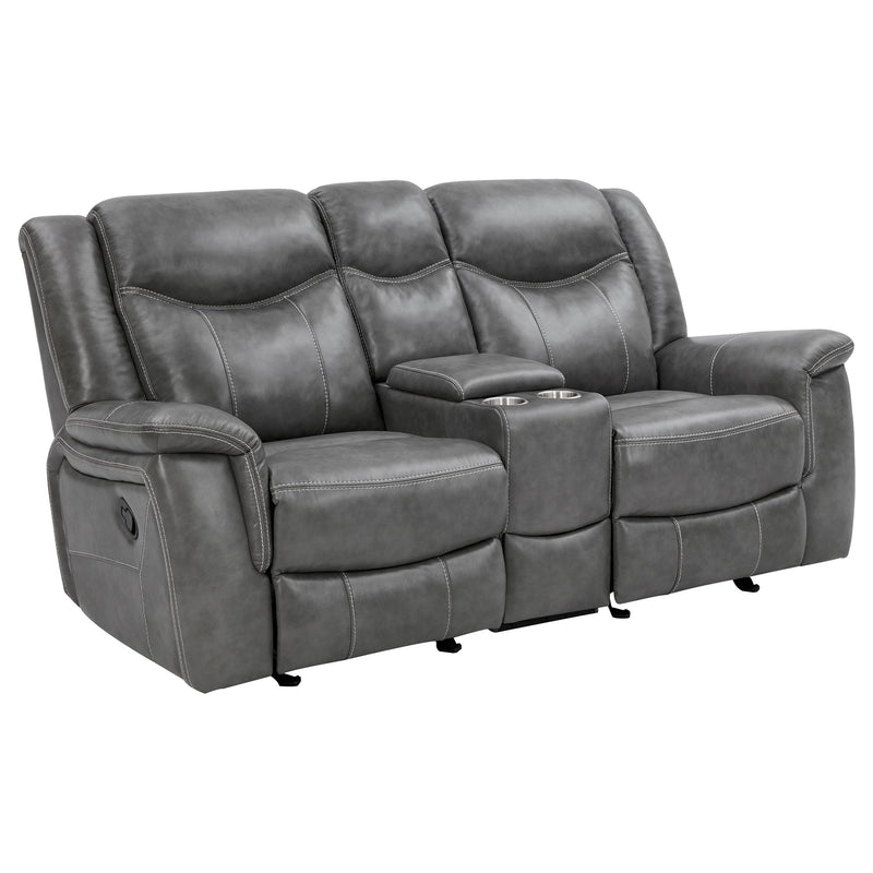 Conrad 3-piece Upholstered Padded Arm Motion Sofa Set