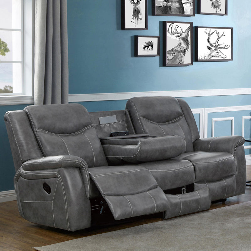 Conrad Upholstered Padded Arm Motion Sofa