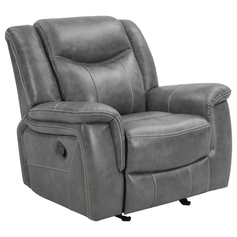 Conrad Upholstered Padded Arm Glider Recliner